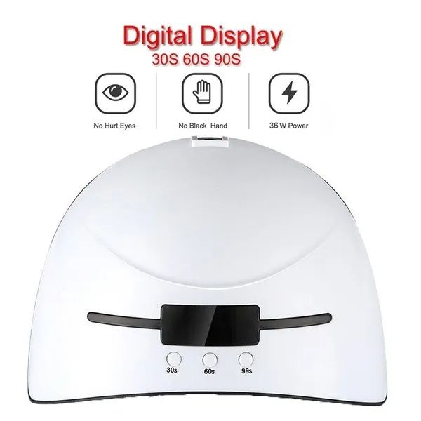 Mini Secador de Unhas UV/LED 36W com Temporizador, Sensor Automático e Entrada USB - Foto 4