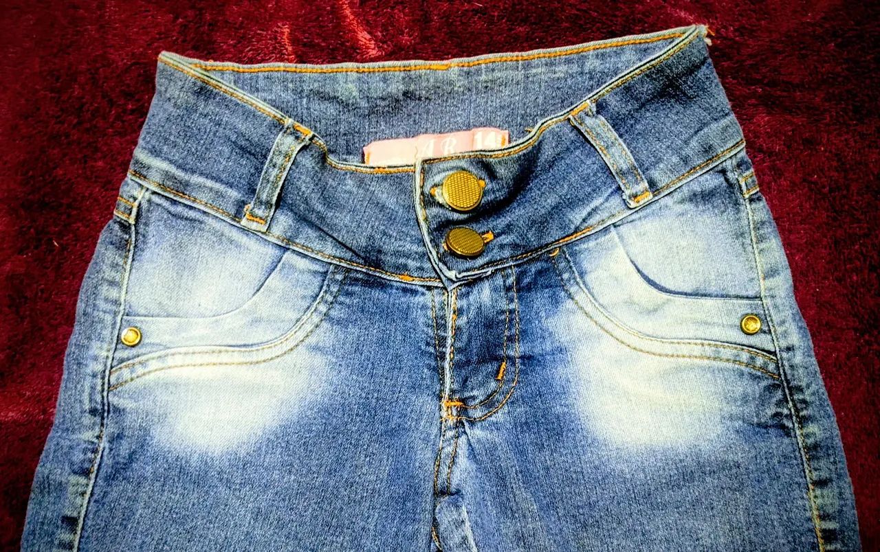 Bermuda jeans infantil feminina - Foto 3