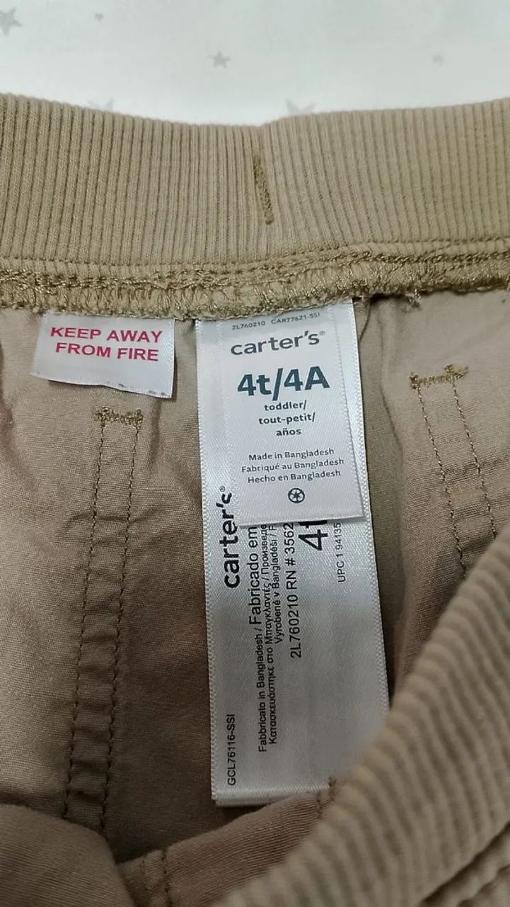Calça infantil bege cargo. - Foto 3