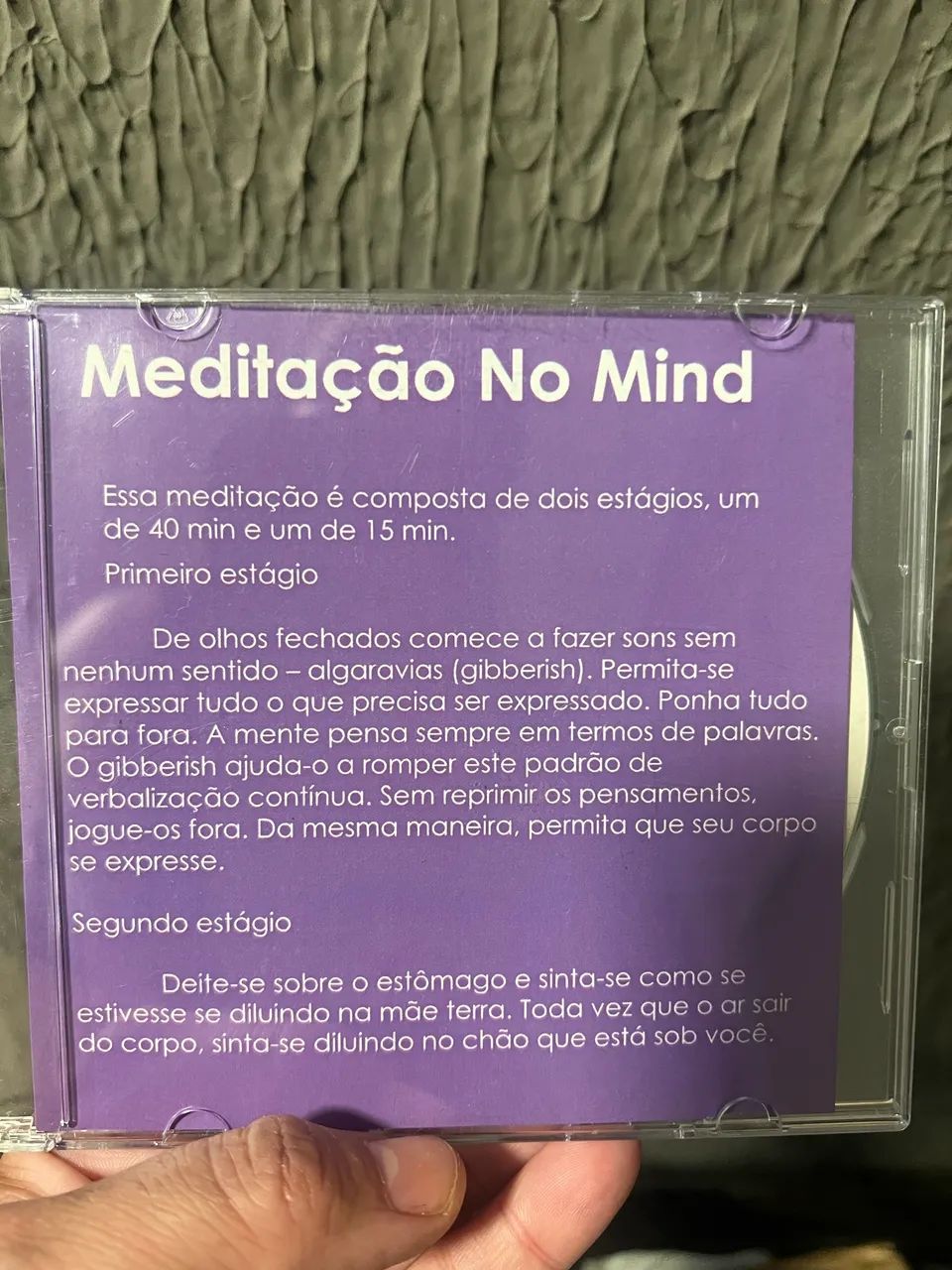 CD de meditação guiada 