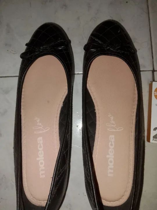 Sapatilhas Moleca Feminina Preta - Foto 2