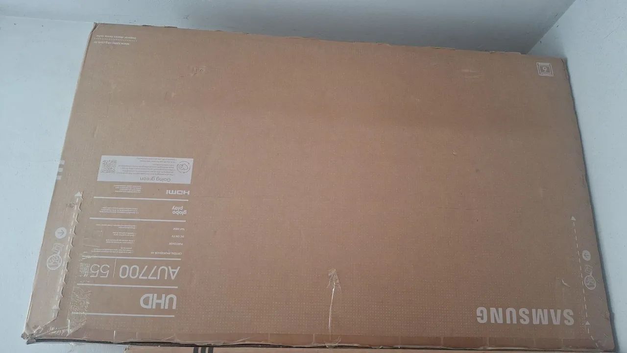 Caixa de tv 55 polegadas com isopor 