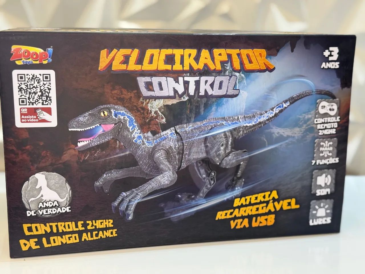 Velociraptor Control - Brinquedo Eletrônico - Foto 3