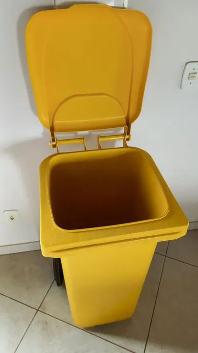 Lixeira Amarela para Reciclagem (Como nova) - Foto 2