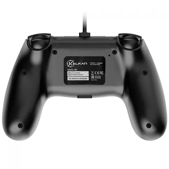 Controle Kalkan Hagel Pro USB para (PS4/PS3/PC) Double Shock, Entrada para Fone - WZetta - Foto 4