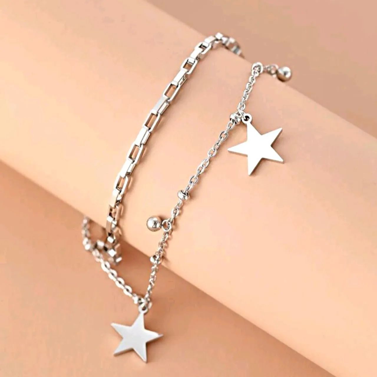 Pulseira Deslumbrante Estrela e Bolinhas - Foto 2