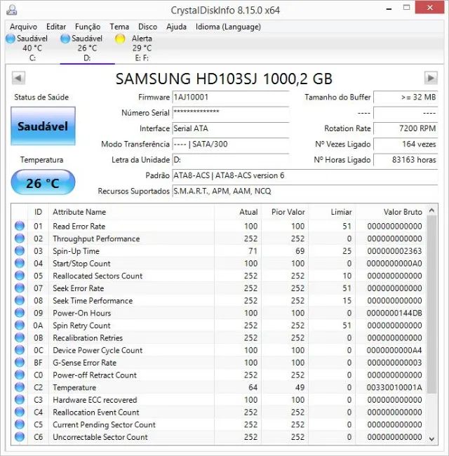 HD PC/DVR Samung 1TB65713029875969121
