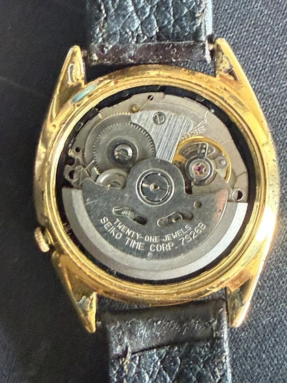 Seiko lindo dourado e preto  - Foto 3