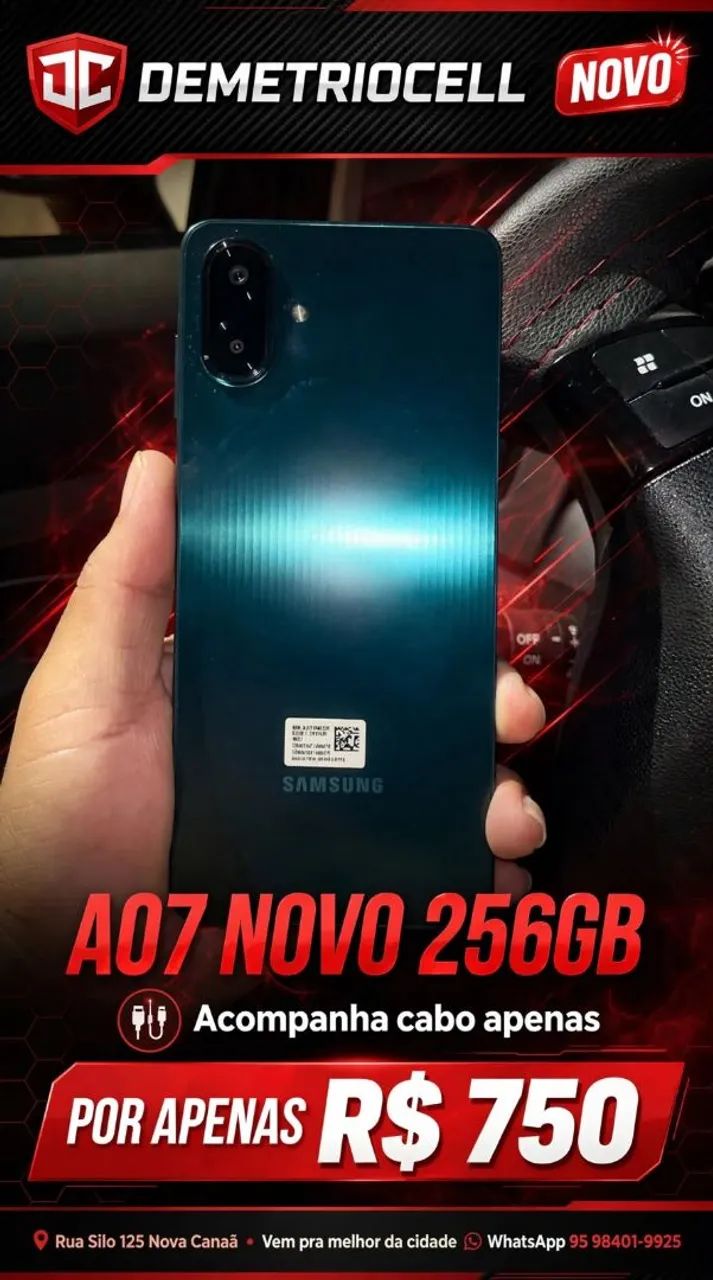 Vendo Celular A07 zerado