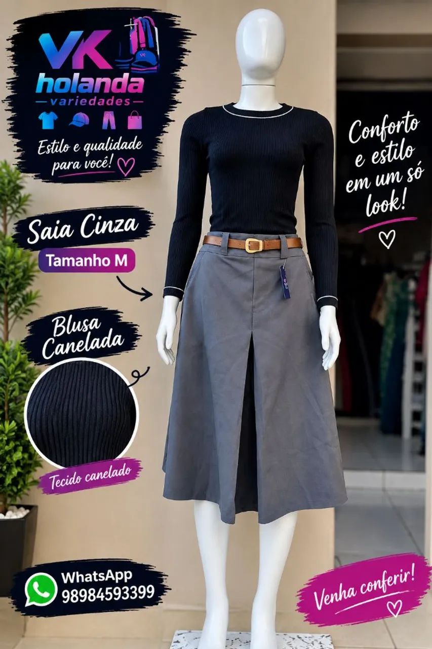 Saia e blusa