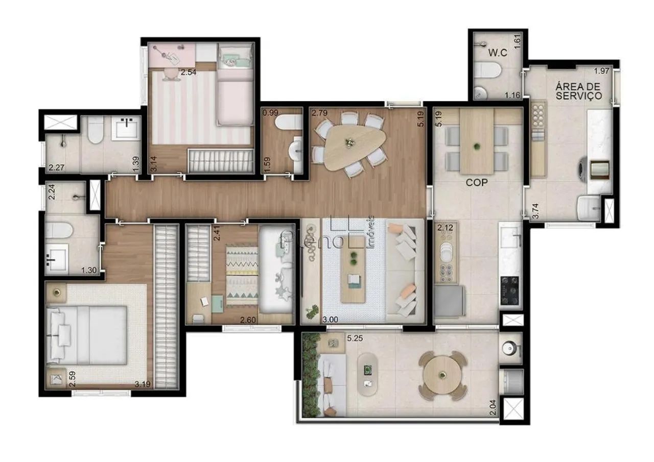 Apartamento à venda em Campinas, Jardim Aurélia, com 3 quartos, com 97 m² - Foto 2