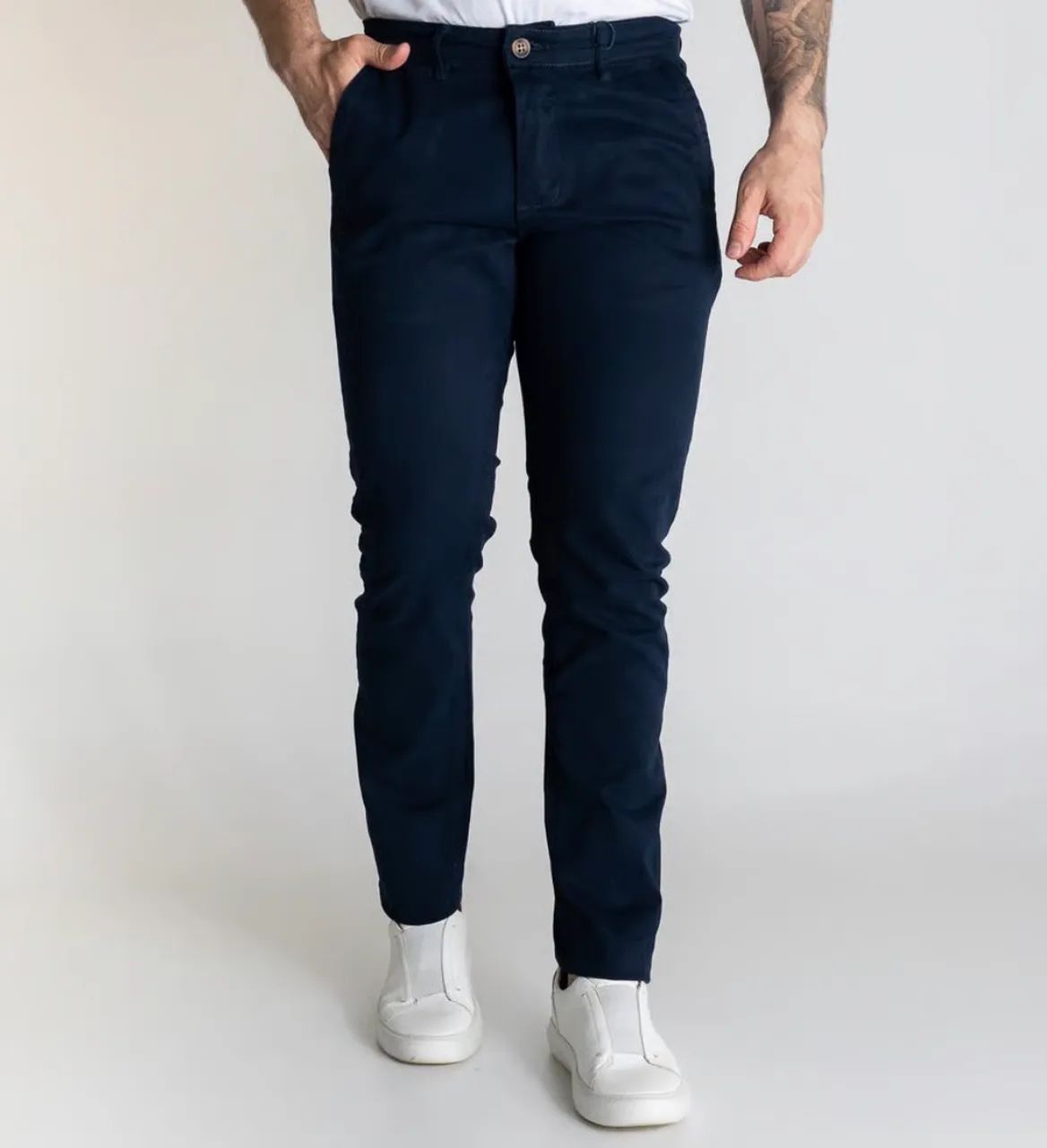 Calça Sarja Slim RL Azul Marinho - Foto 5