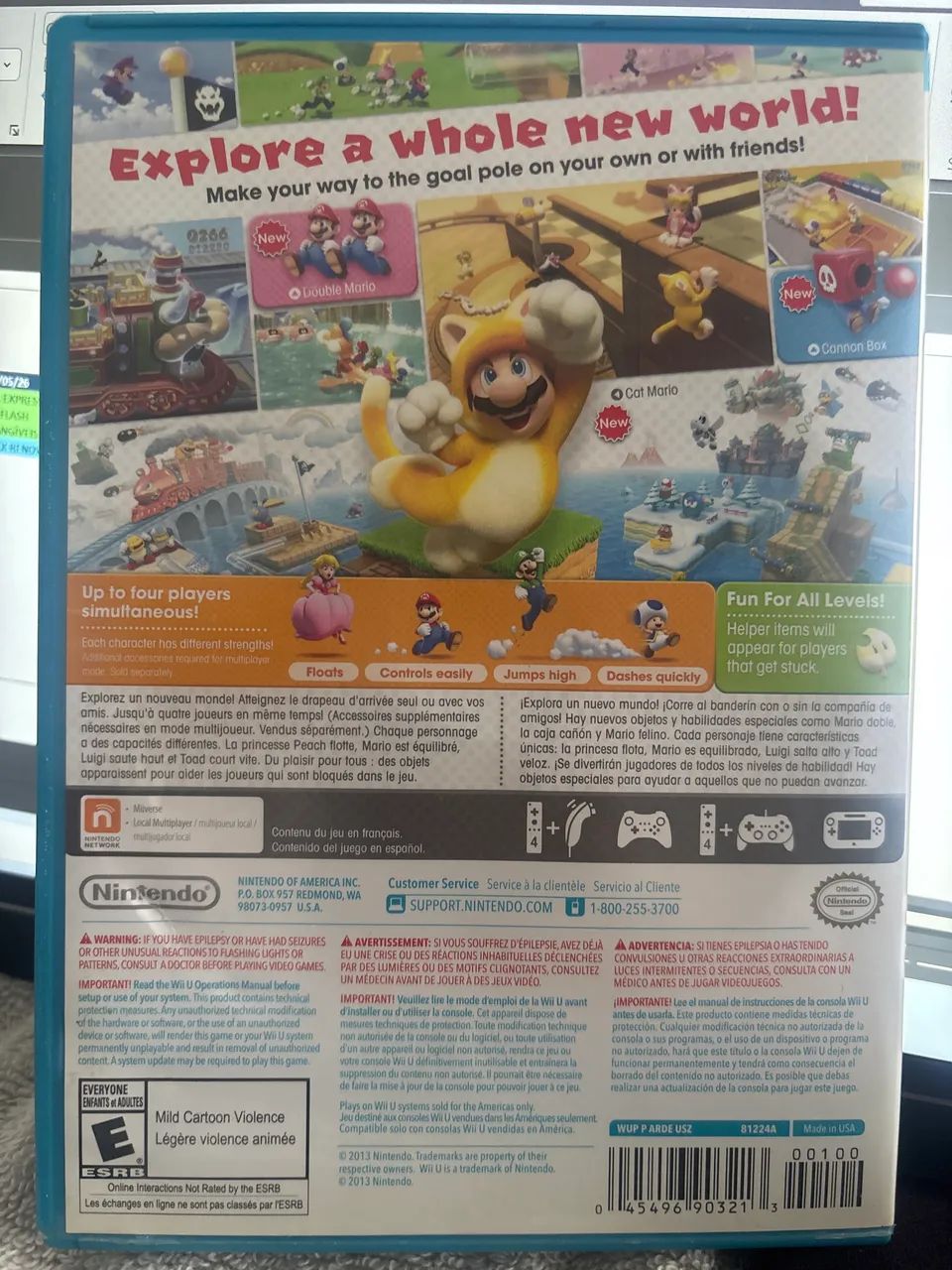 SUPER MARIO 3D WORLD (WIIU) - Foto 2