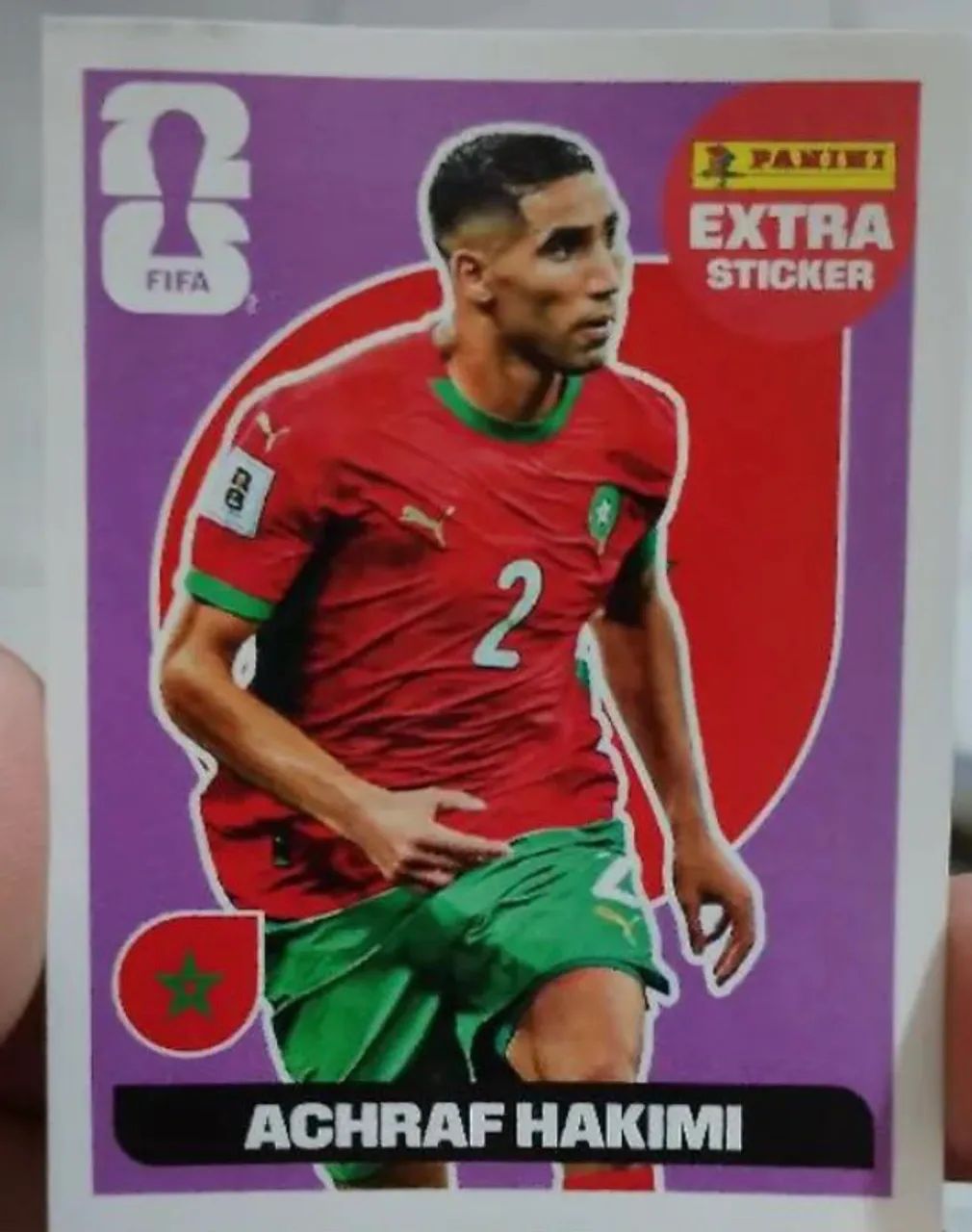 Figurinha Hakimi Lilás legend extra sticker
