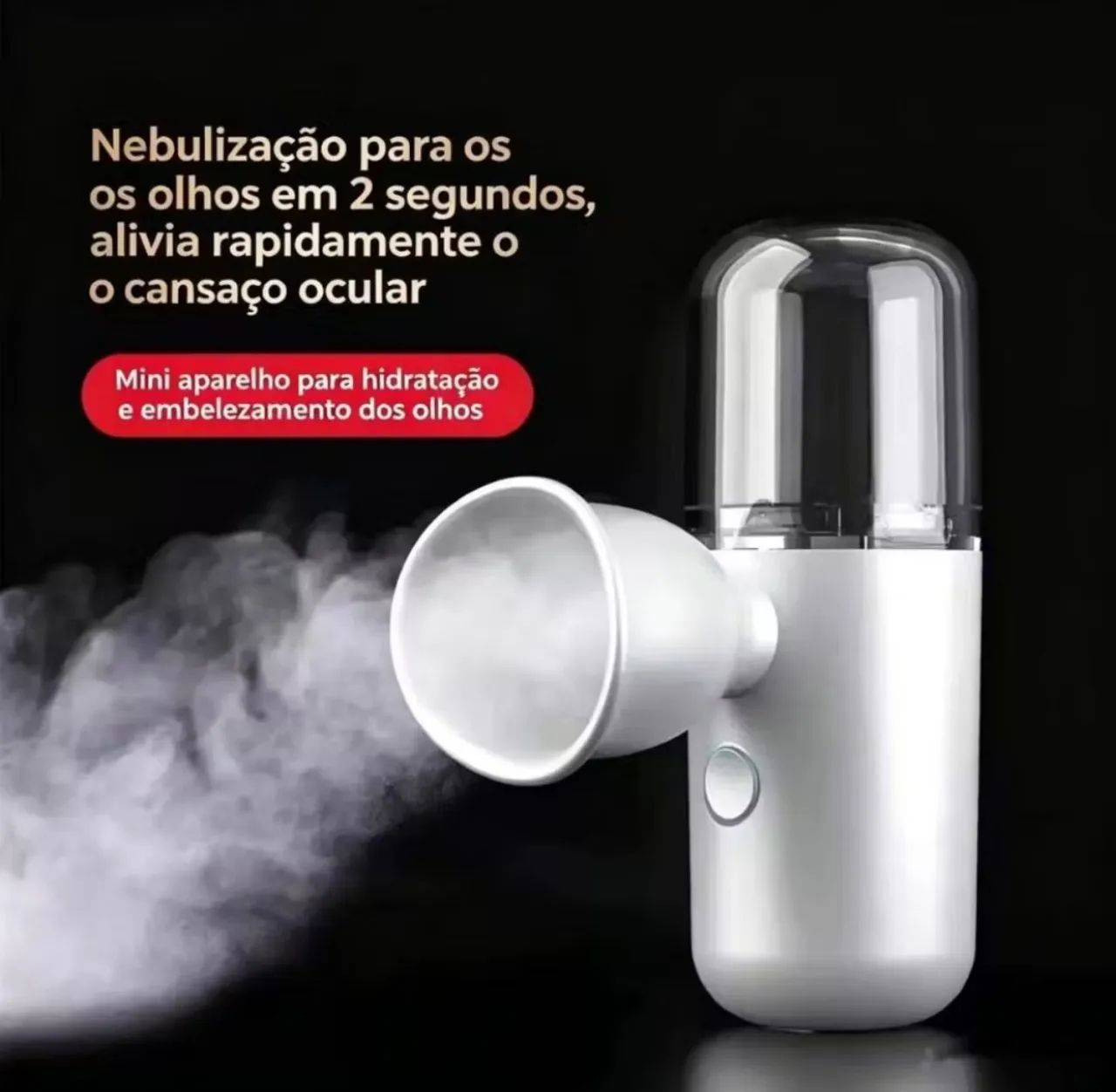 Nebulizador Ocular Portátil USB Hidratante Olhos Nano Spray Facial - Foto 2