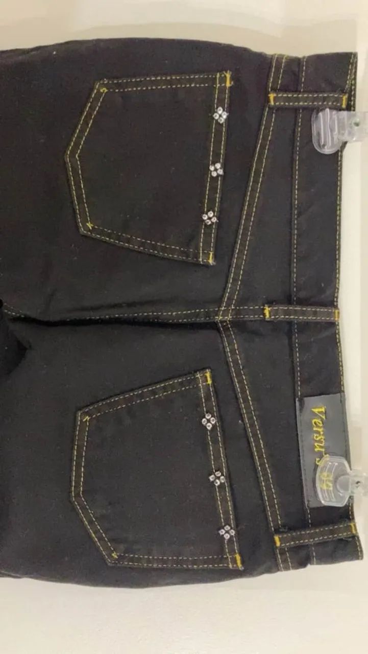 Calça jeans miçangas e strass Versus tam 38 - Foto 2