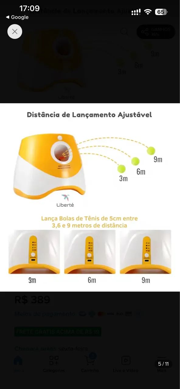 Lançador de bolinhas automático para cães - Foto 4
