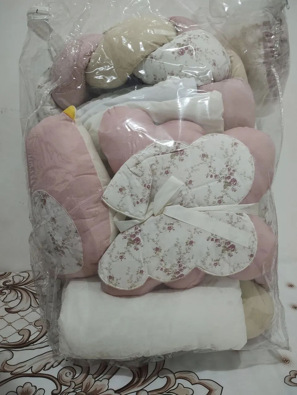 Kit berço com dossel e mosquiteiro 