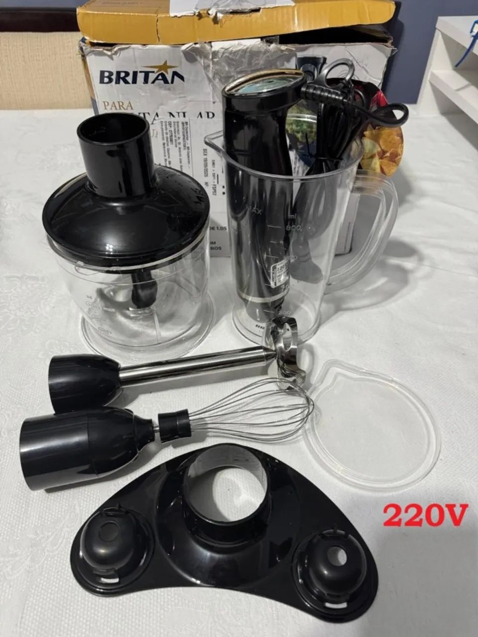 Mixer Britânia (novo nunca usado) 3 Em 1 220V 500w Preto Bmx400P