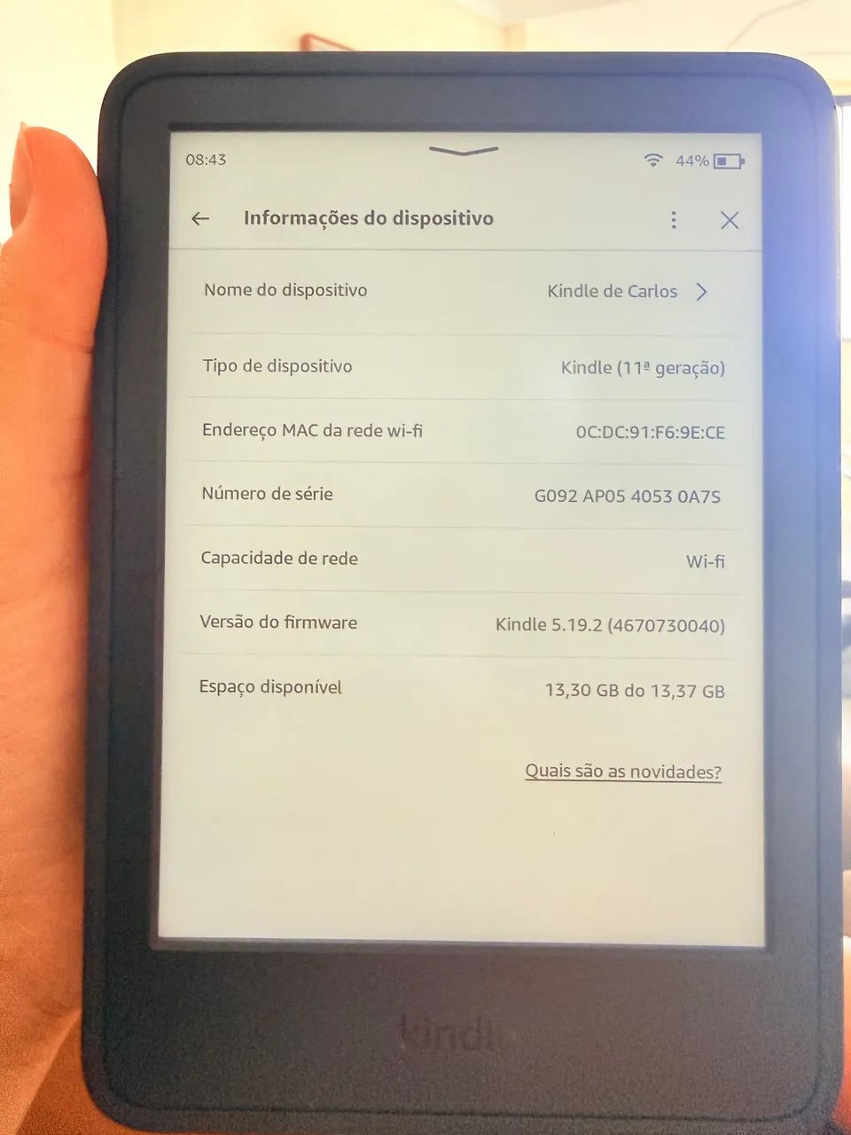 Kindle 11 geração 16gb - Celulares e Smartphones - Ponta Negra