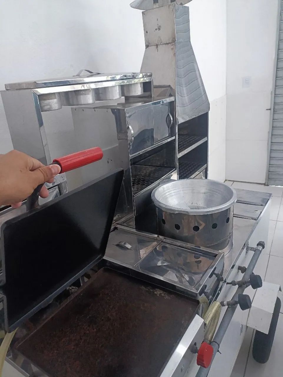 Carrinho de cachorro quente, churrasqueira e batata frita etc... - Foto 3