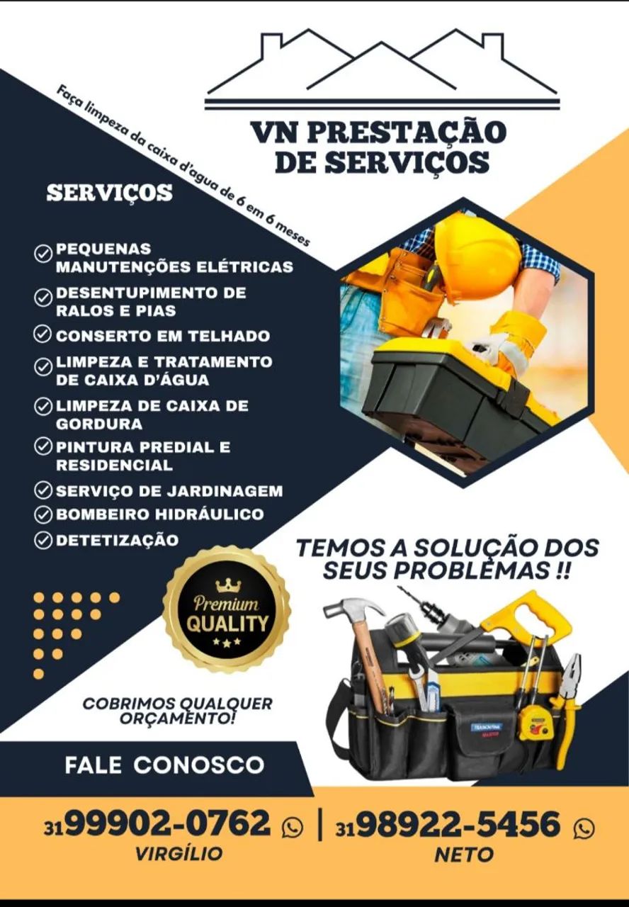 Cobrimos qualquer orçamento e damos garantia em qualquer serviço 
