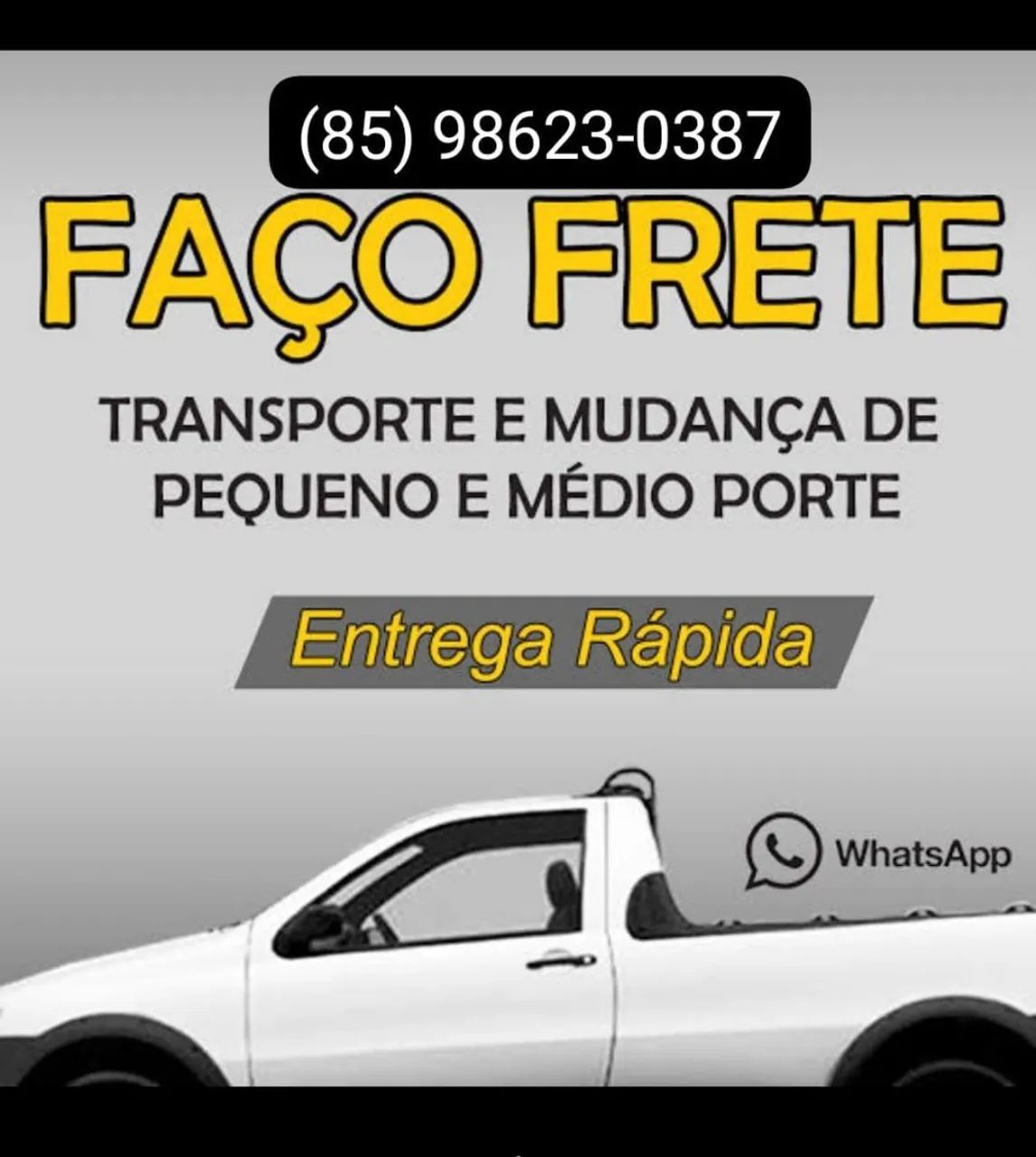 Faz-se fretes e descartes de materiais