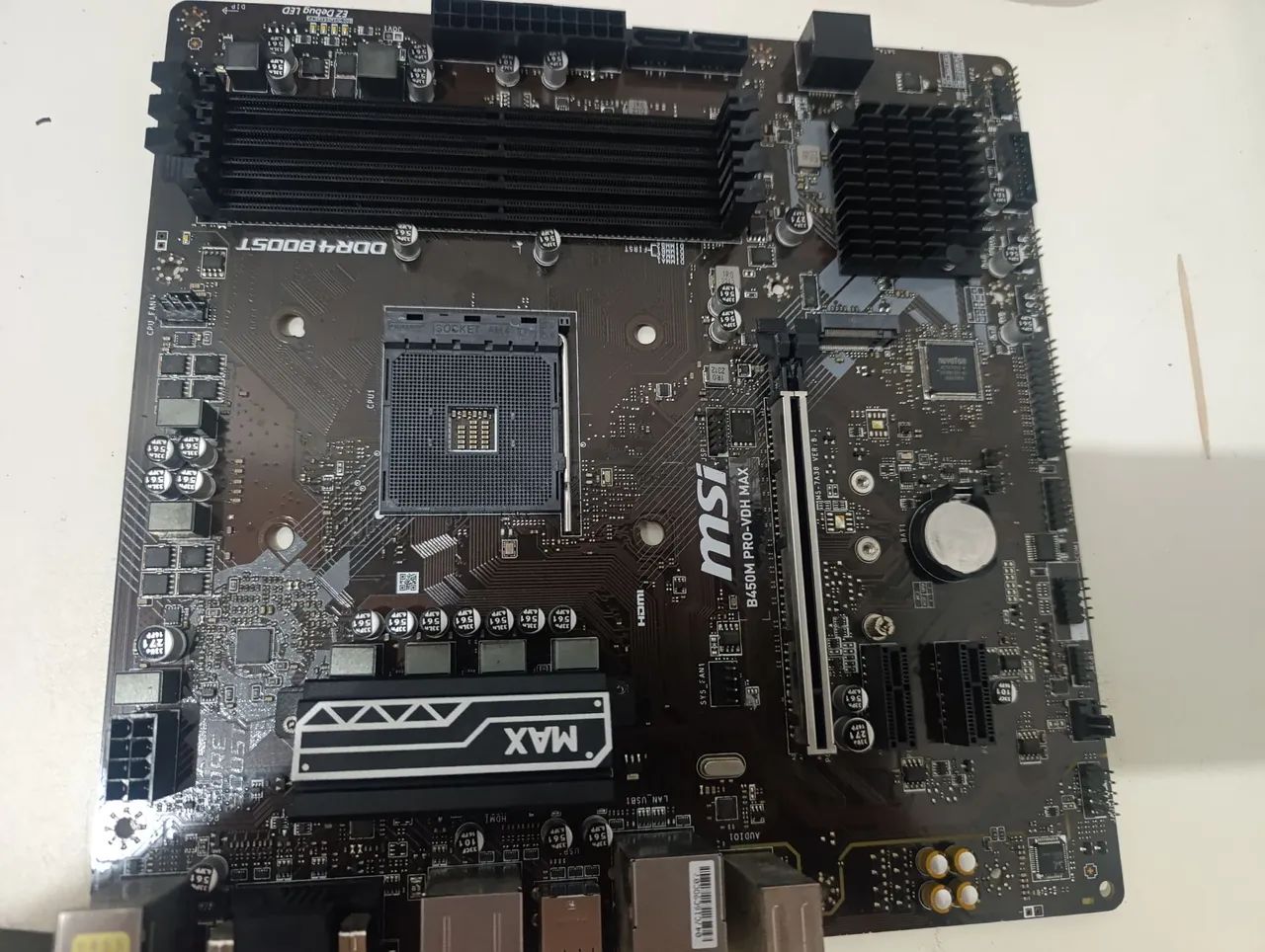 Placa mãe MSI B450M PRO VDH MAX COM DEFEITO<br>Com Defeito - Foto 2