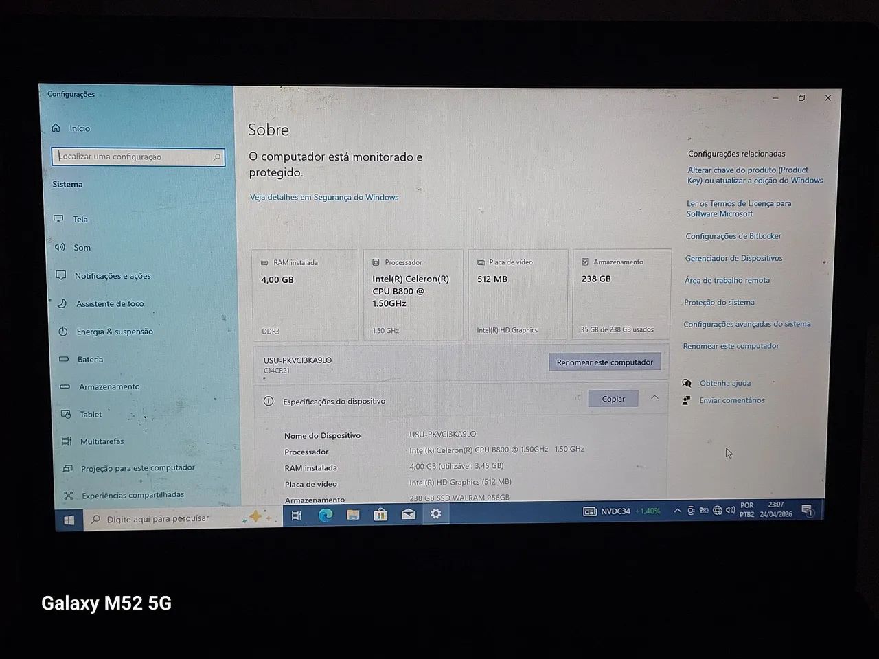 Notebook Positivo barato pra sair Rápido! - Foto 3