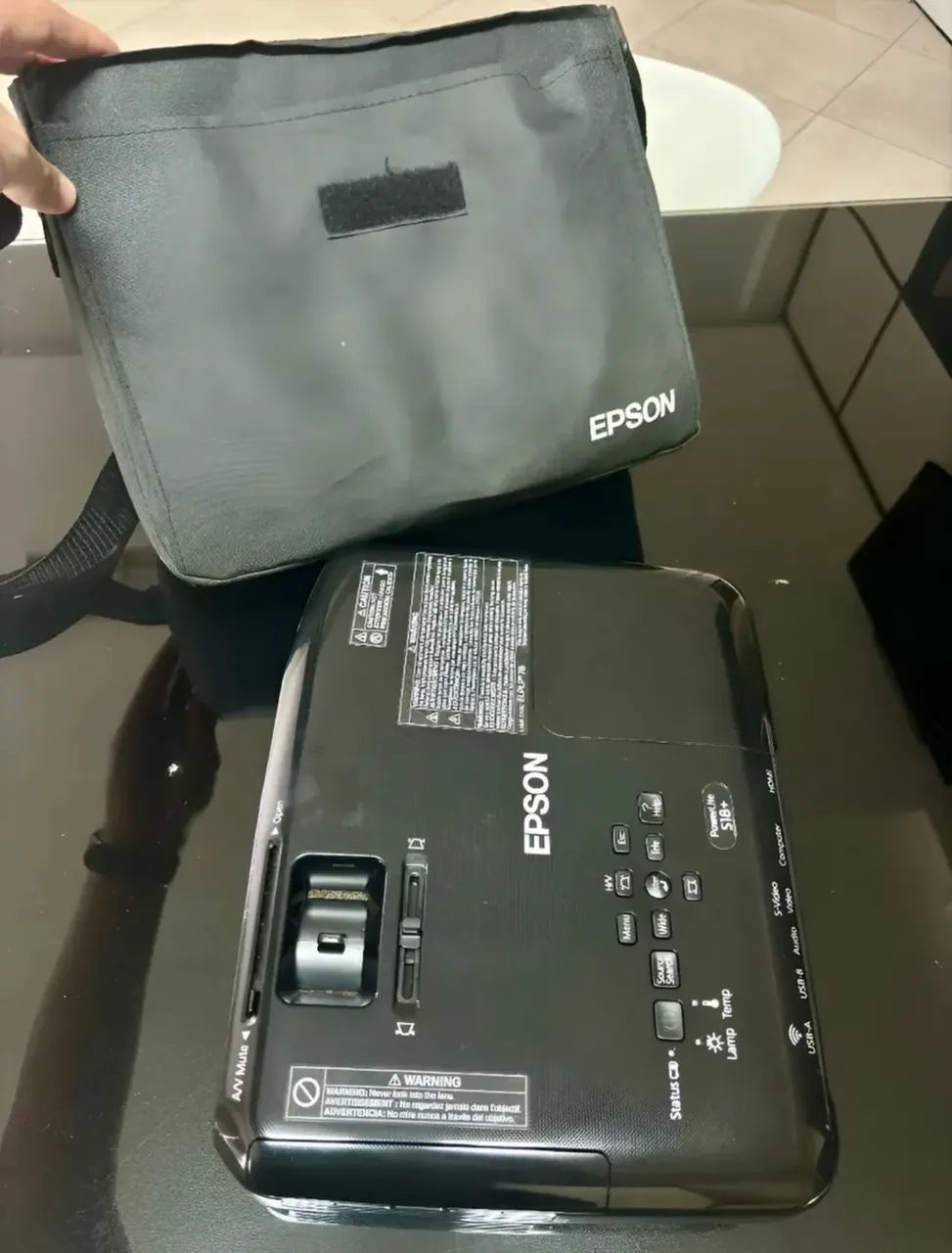 Projetor Profissional Epson S18+ Wi-Fi 