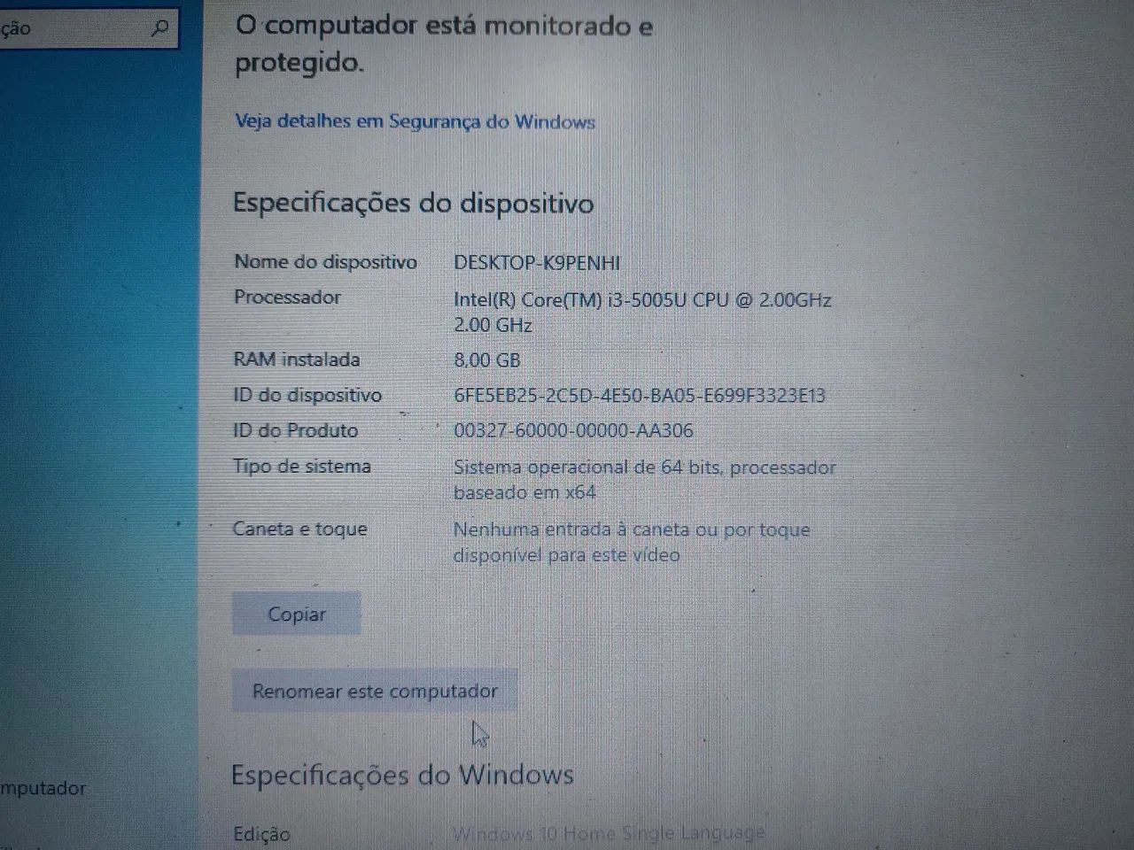 Notebook HP 240