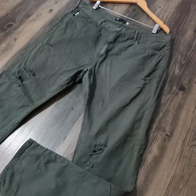 Calça Slim Sarja Masculina - Foto 2