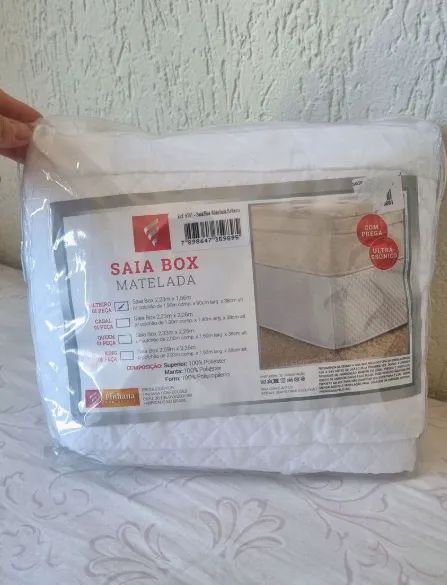 saia box matelada solteiro branca (NOVA)
