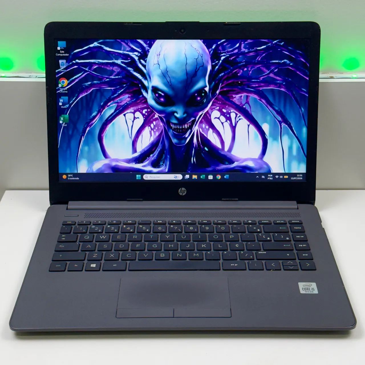 Notebook HP para trabalho e estudo: Intel Core i5 10th | 256gb SSD | 8gb RAM