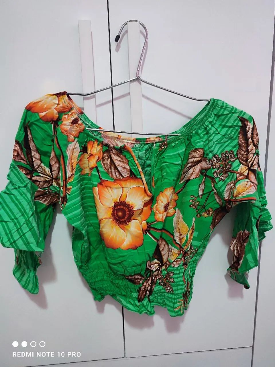 Blusa floral estilo ciganinha  - Foto 2