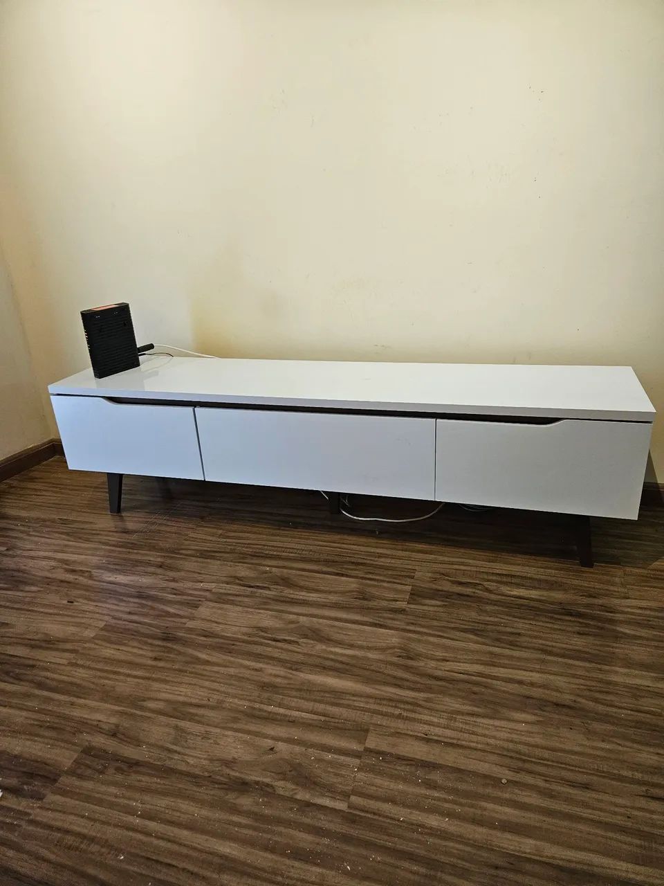 Rack para TV até 75 Polegadas Madesa Reims 2 Portas 1 Gaveta - Branco - Foto 3