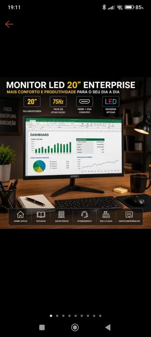 Monitor 20 polegadas  - Foto 5