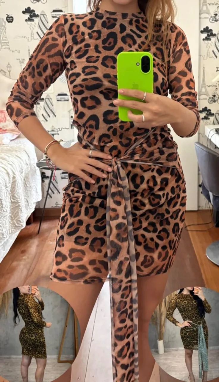 Vestido onça 