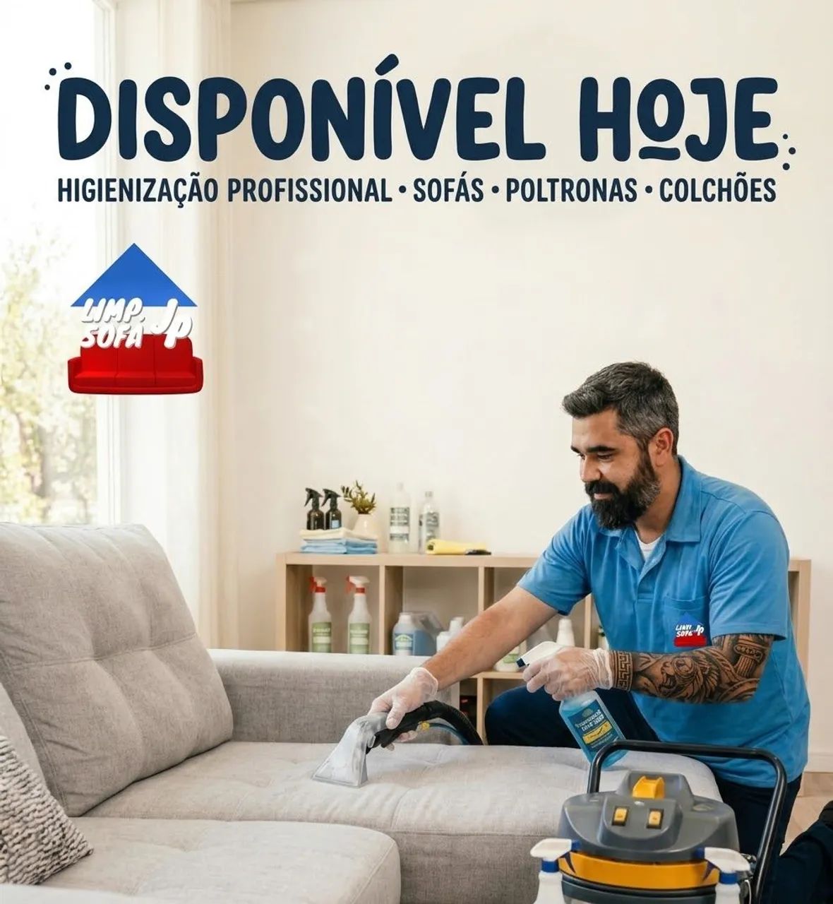 Limpeza de sofá e colchão em JP e Cabedelo 