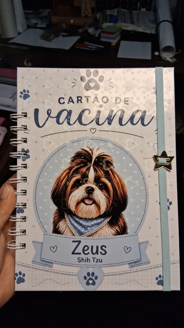 Cartão de vacina pet