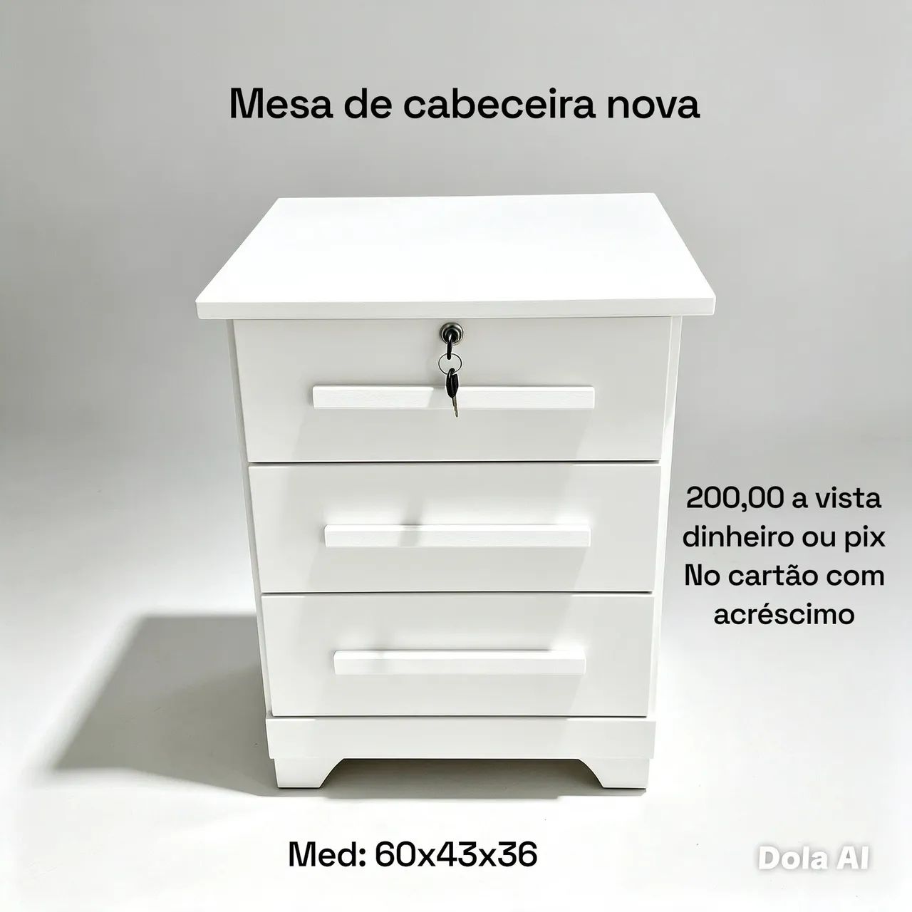 Mesa de cabeceira nova 