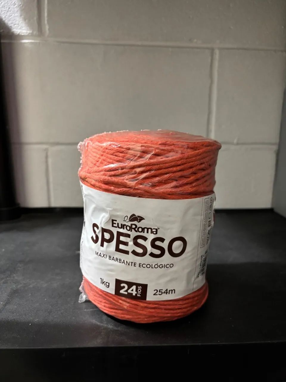 Barbante Euroroma Spesso 24 fios - laranja
