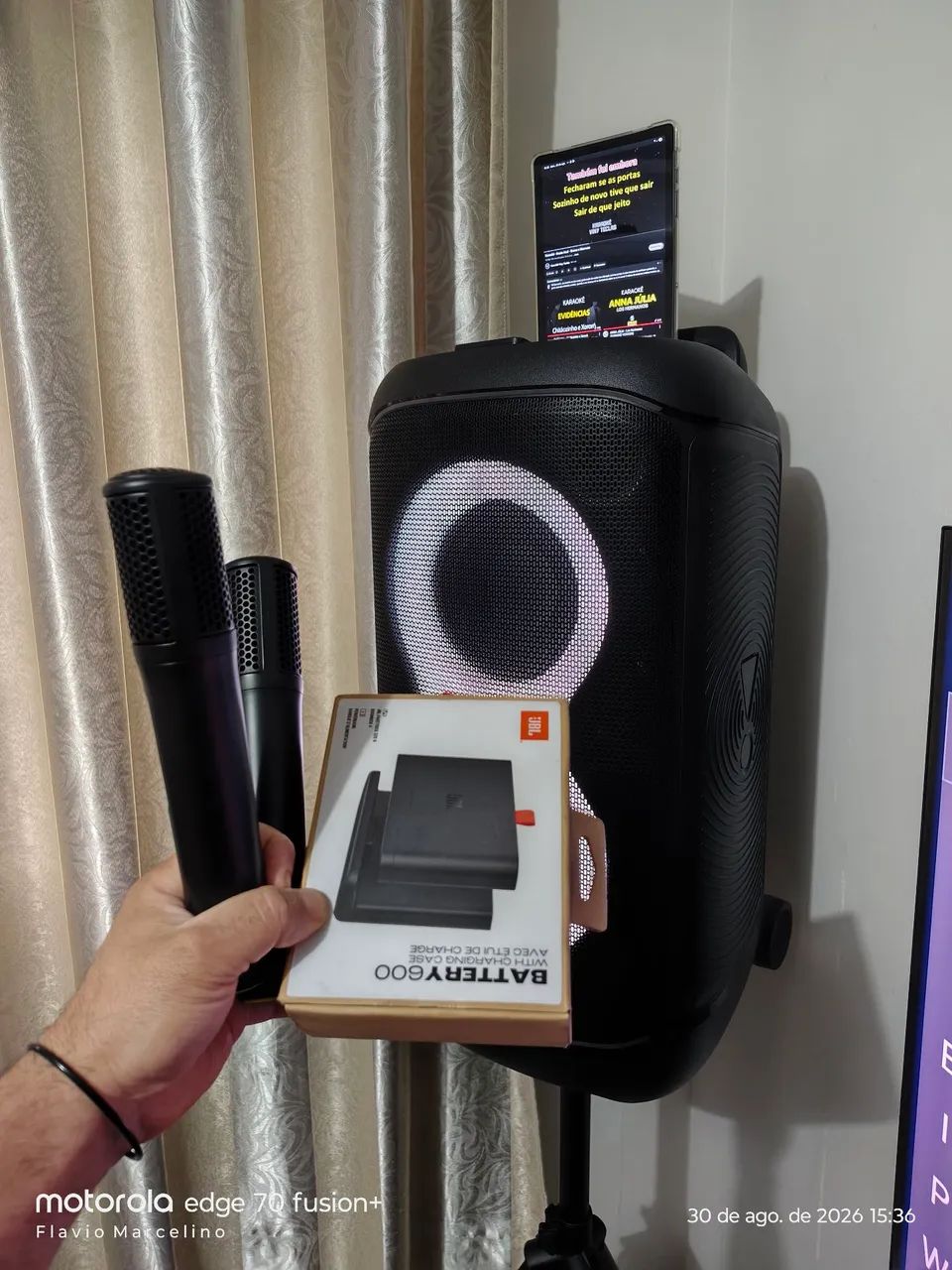 KIT COMPLETO KARAOKÊ JBL - Foto 5