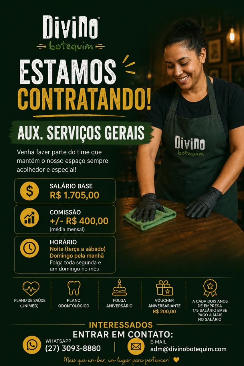 Divino Contrata - Aux. Serviços Gerais