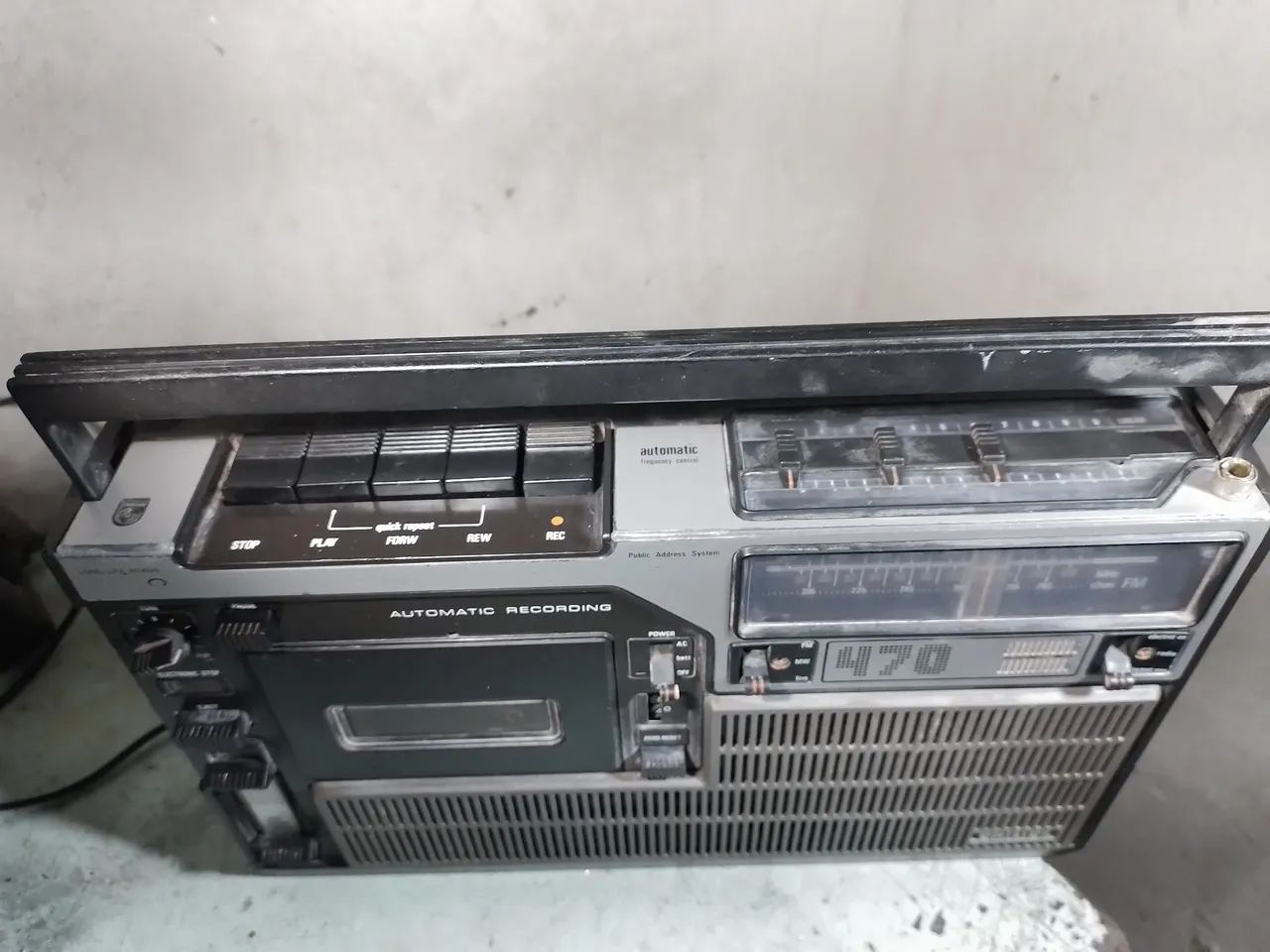 Rádio Gravador Philips Ar 470 (Sucata) - Foto 2