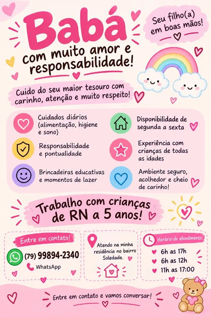 BABÁ DISPONÍVEL 