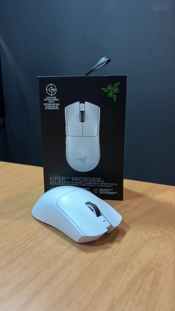 Mouse Gamer Razer Viper V3 Pro - Branco/White - Foto 2