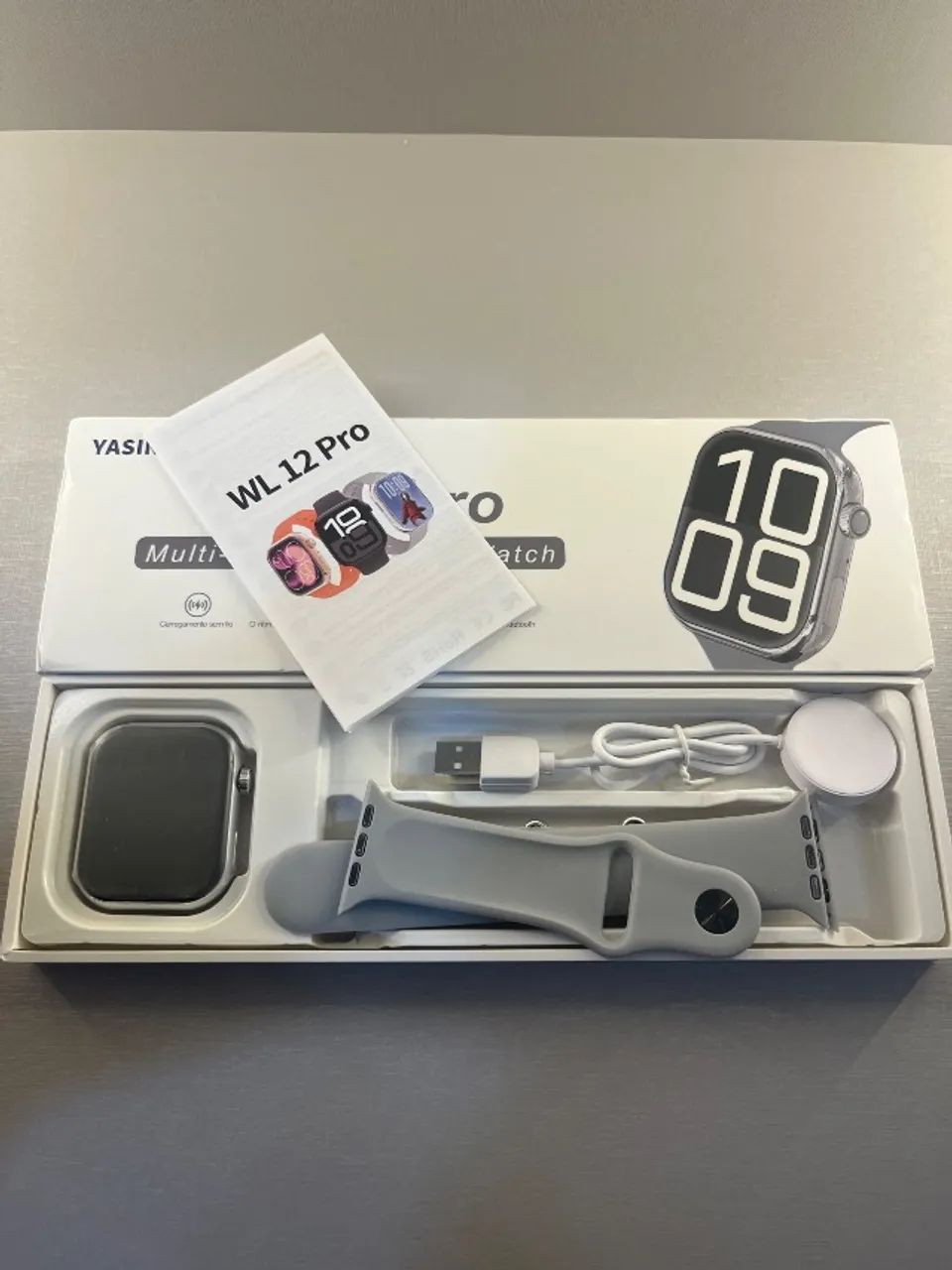 ? Smartwatch Inteligente - Cinza | Novo
