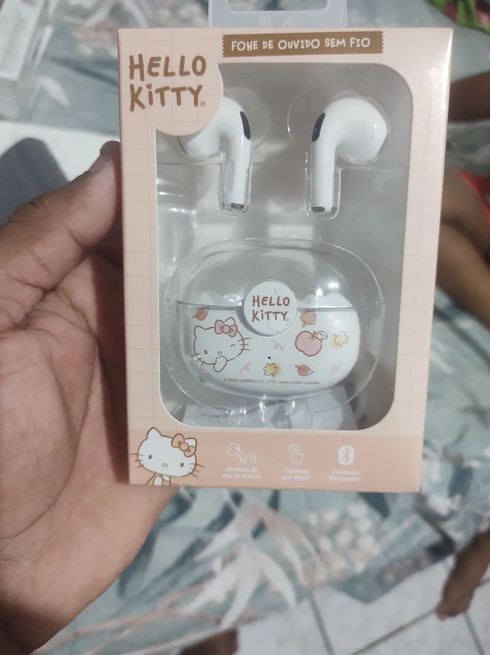 Fone Bluetooth hello Kitty