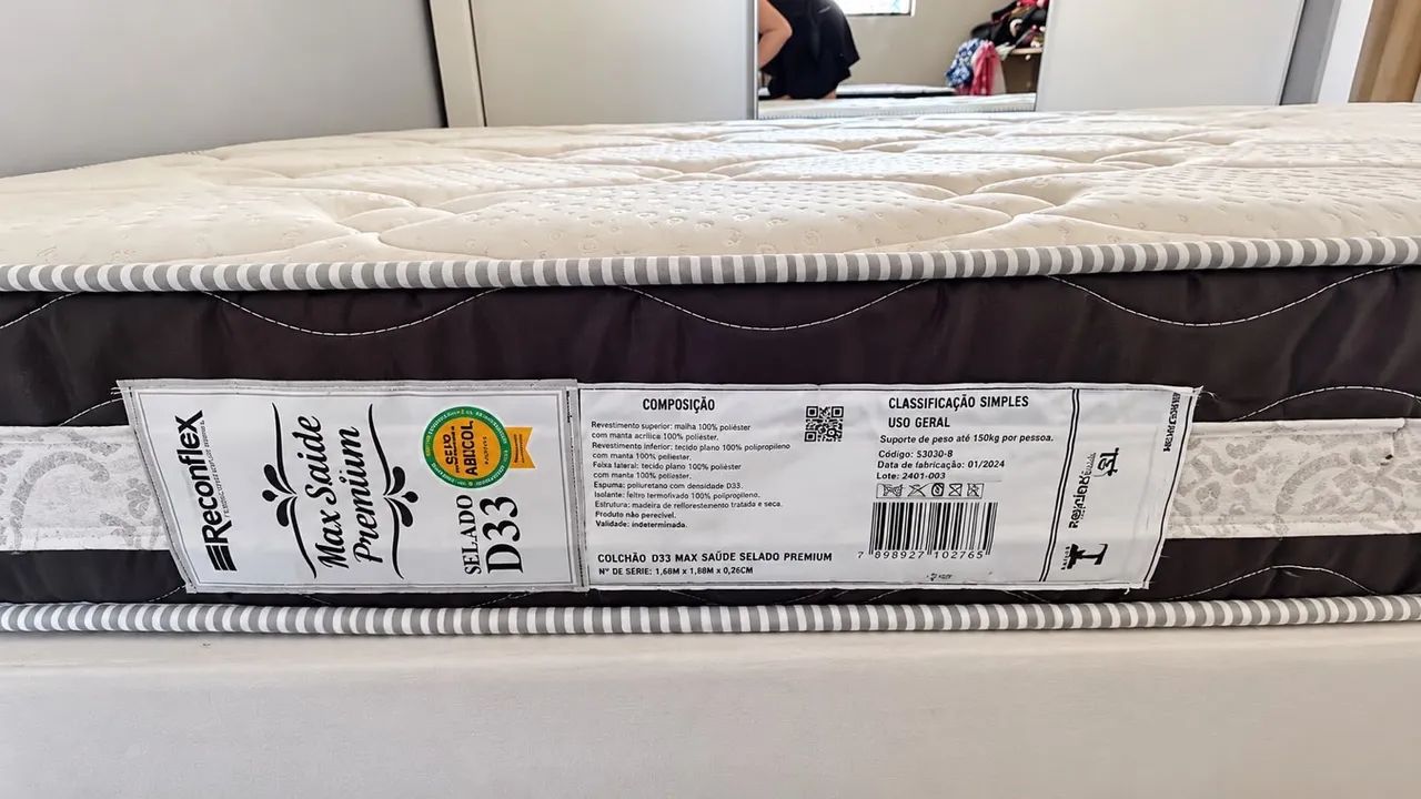 *Cama box solteiro + colchão Reconflex D33*  - Foto 3
